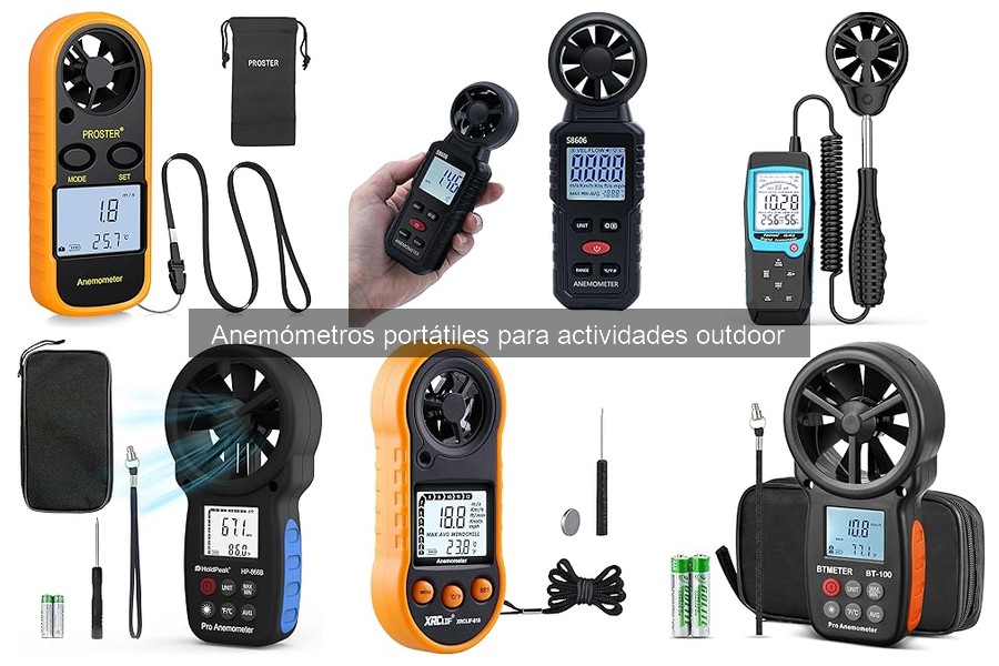 Tipos de anemómetros portátiles para actividades outdoor