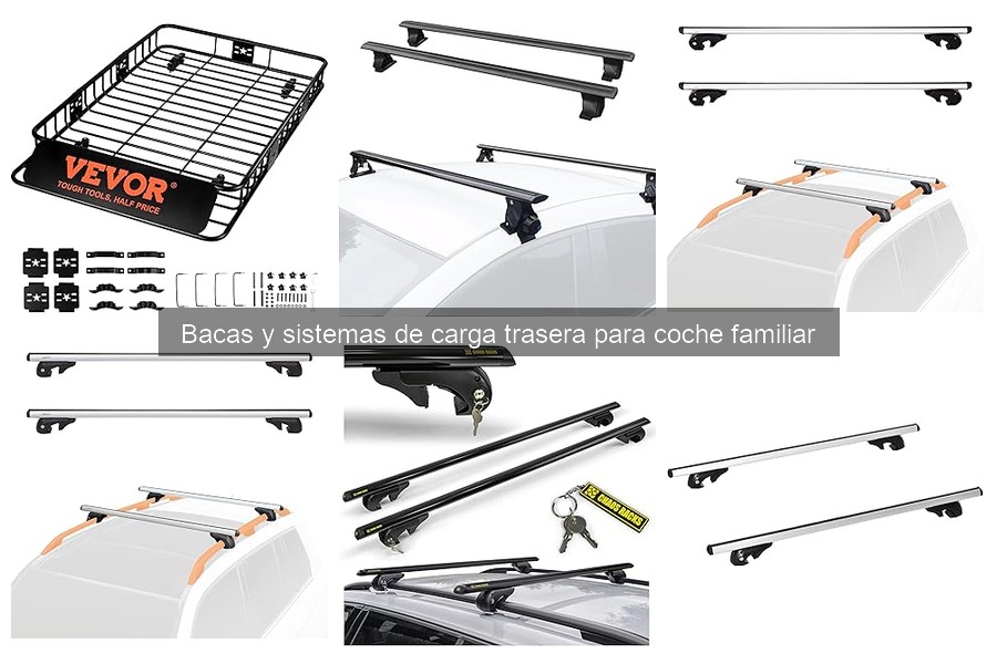 Tipos de bacas y sistemas de carga trasera para coches familiares