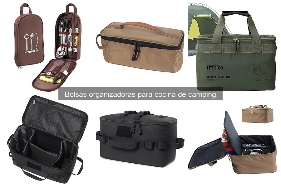 Tipos de bolsas organizadoras para cocina de camping