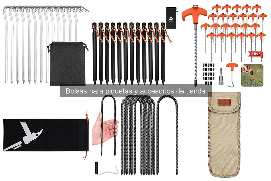 Tipos de bolsas para piquetas: materiales y diseños