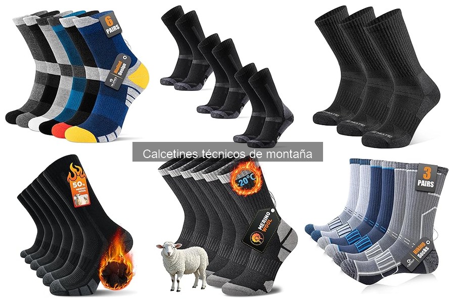 Tipos de calcetines técnicos para actividades al aire libre