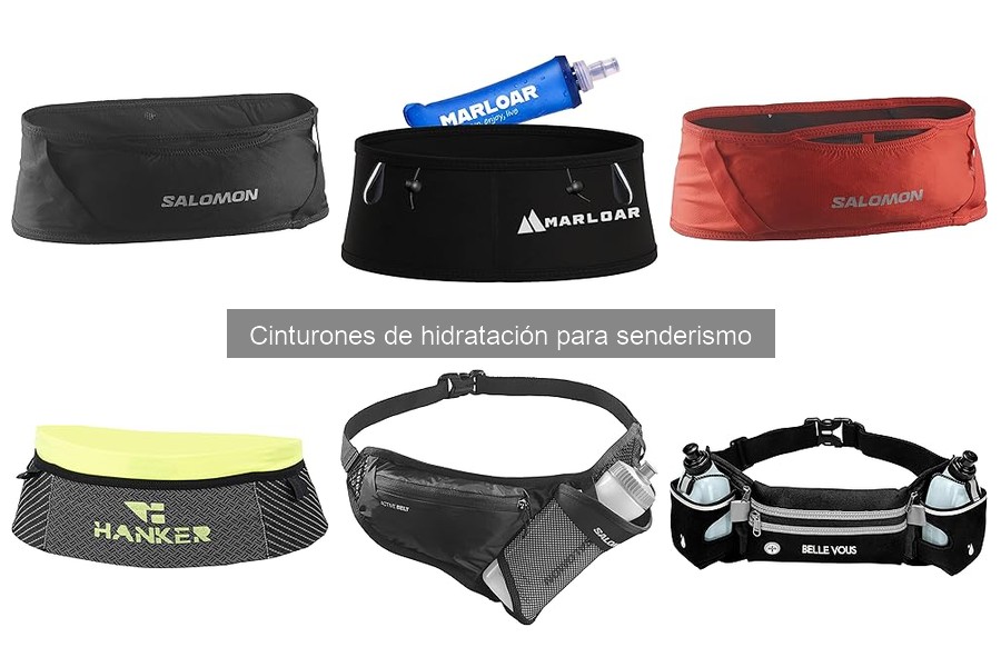 Tipos de cinturones de hidratación para senderismo