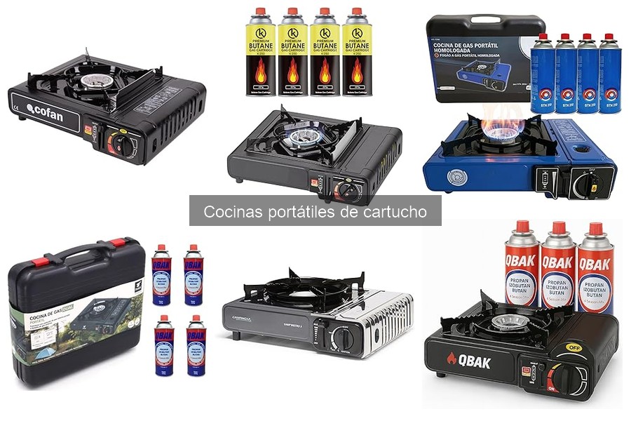 Tipos de cocinas portátiles de cartucho para camping