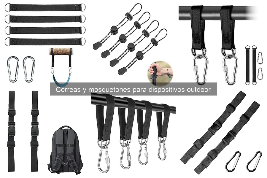Tipos de correas y mosquetones para actividades outdoor