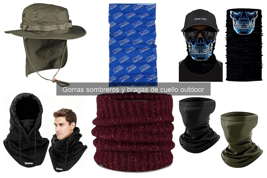 Tipos de gorras y sombreros para actividades al aire libre