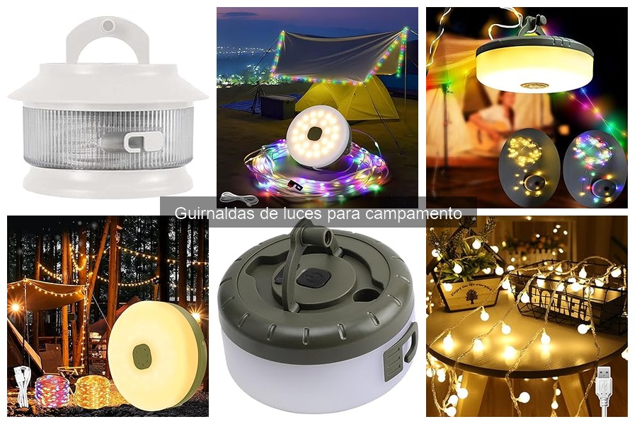 Tipos de Guirnaldas de Luces para Campamento: Guía Completa