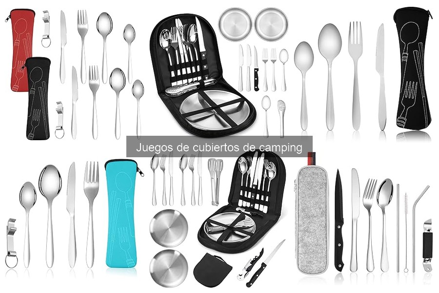 Tipos de juegos de cubiertos de camping: acero, plástico y más