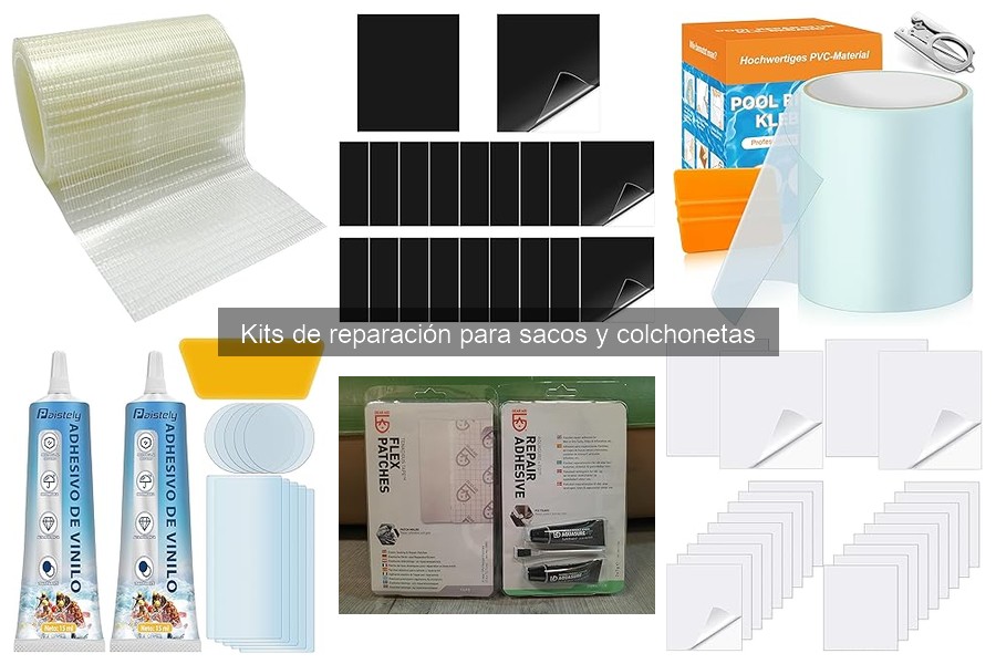 Tipos de kits de reparación para sacos y colchonetas