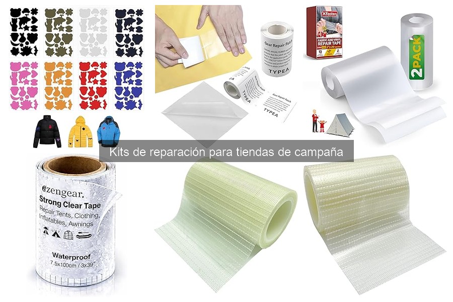 Tipos de kits de reparación para tiendas de campaña