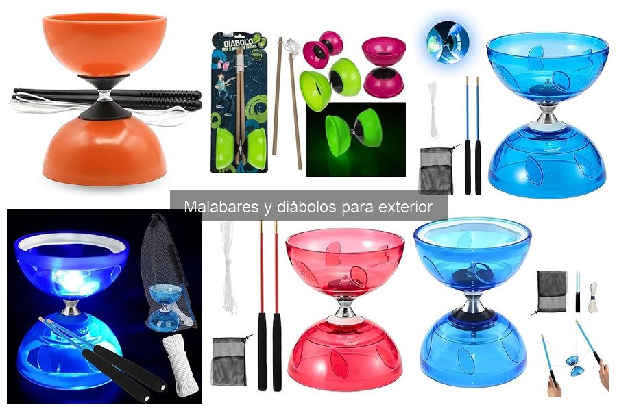Tipos de malabares y diábolos para exterior: Guía completa
