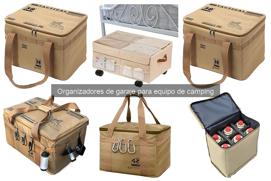 ** Tipos de organizadores de garaje para equipo de camping