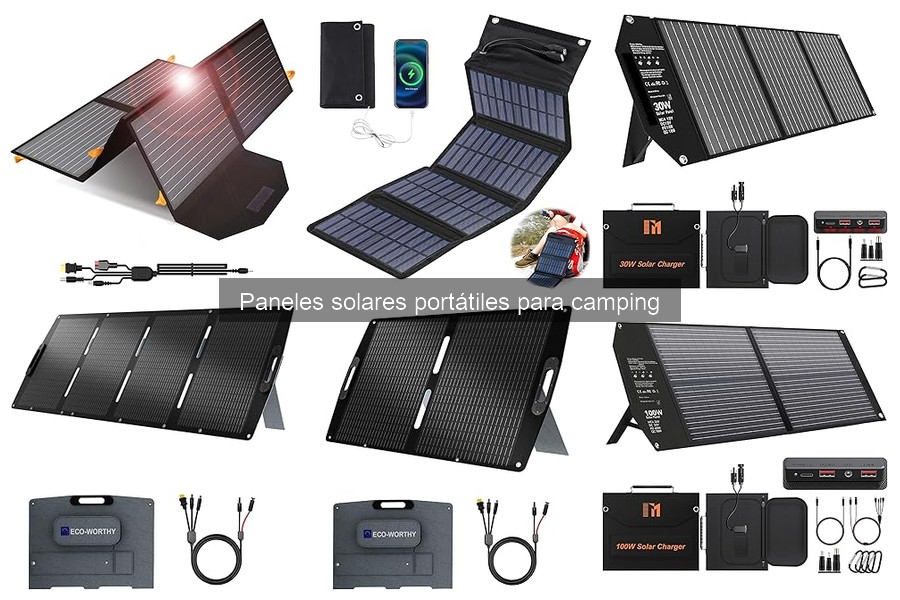 Tipos de paneles solares portátiles para camping