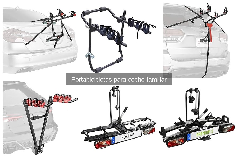 Tipos de portabicicletas para coches familiares explicados