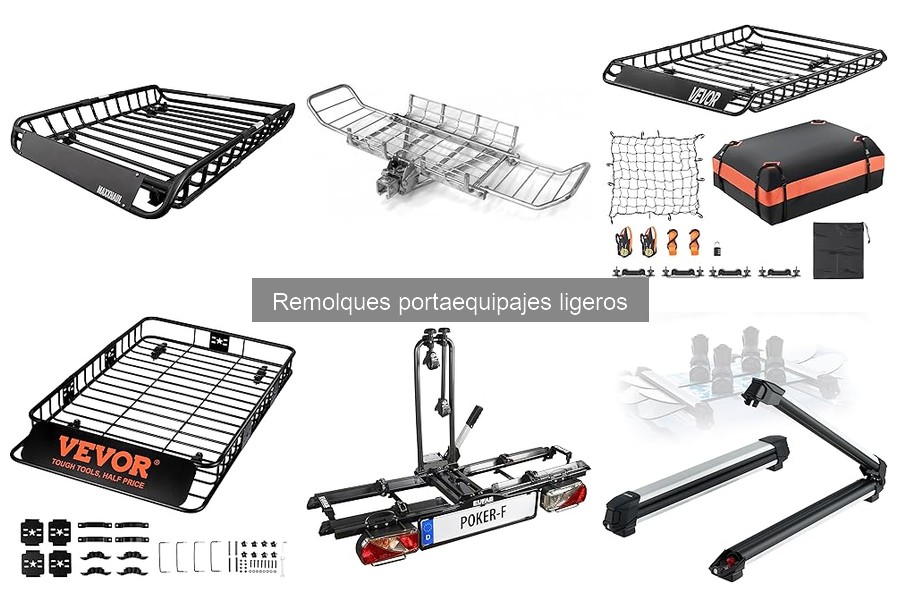 Tipos de remolques portaequipajes ligeros para viajar