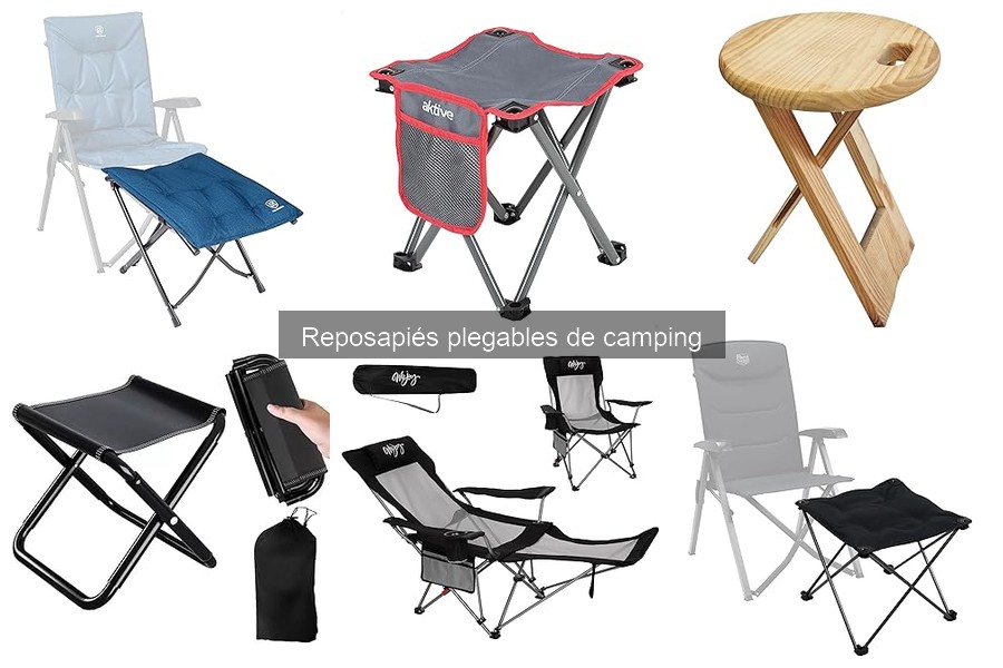 Tipos de reposapiés plegables para camping: guía completa