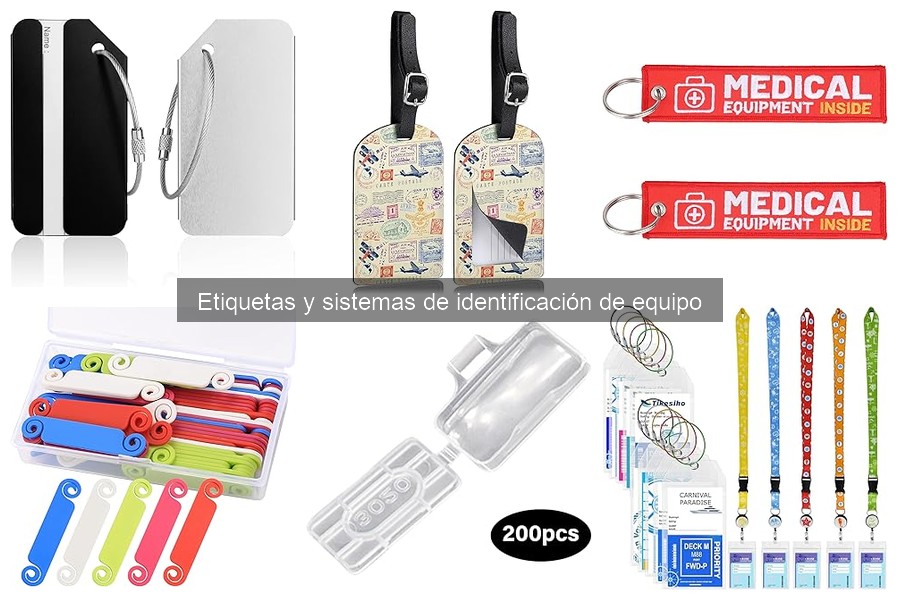 Tipos de sistemas de identificación para equipos de camping