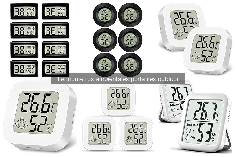 Tipos de termómetros ambientales portátiles para outdoors