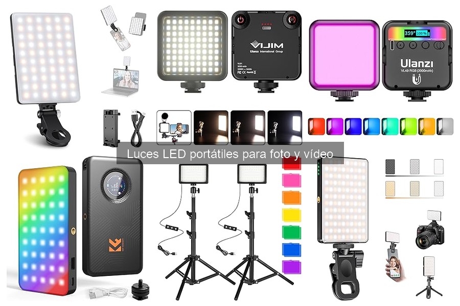 Tutorial de instalación de luces LED portátiles para fotografía