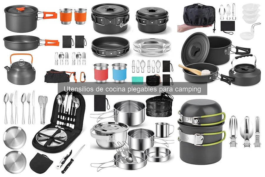 Utensilios de cocina plegables para disfrutar en la playa