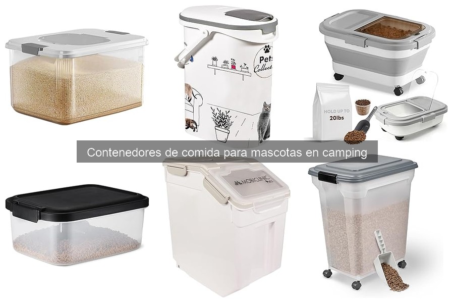 Ventajas de usar contenedores de comida para mascotas en camping