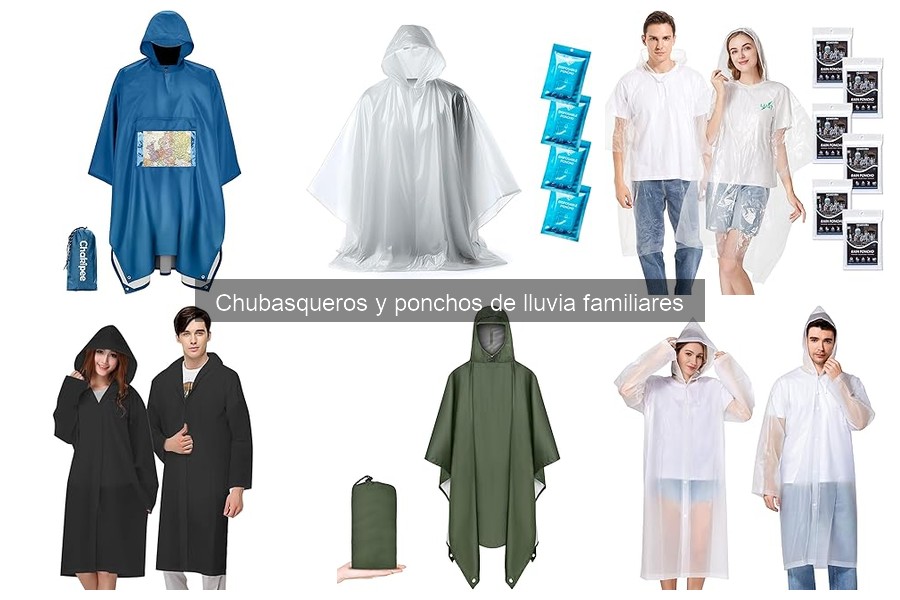 Ventajas y desventajas de chubasqueros y ponchos familiares