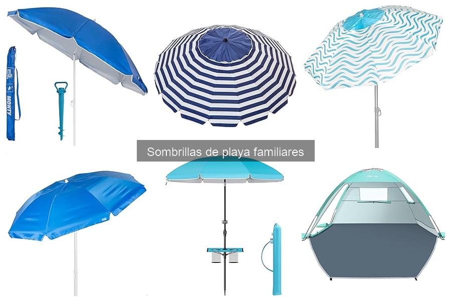 Ventajas y desventajas de sombrillas de playa familiares
